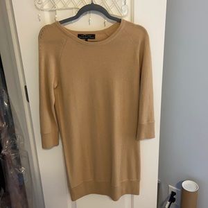 Rag & Bone tan sweater dress. Perfect for Fall!